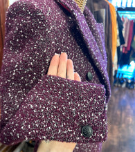 Load image into Gallery viewer, Rag &amp; Bone Violet Wool Blend Tweed Buttons shoulder pads Blazer
