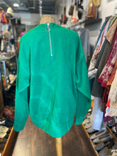 Load image into Gallery viewer, Marques&#39;Almeida Green Wool Blend solid Half zip oversized Jacket/Top, Size S
