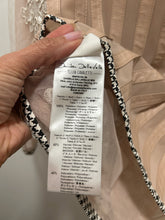 Load image into Gallery viewer, Elisa Cavaletti pink,white &amp; blck Poly floral embellished sheer Jacket
