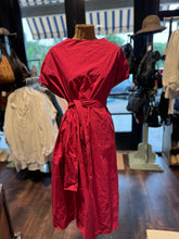 Load image into Gallery viewer, too good Raspberry Cotton With Belt Dress
