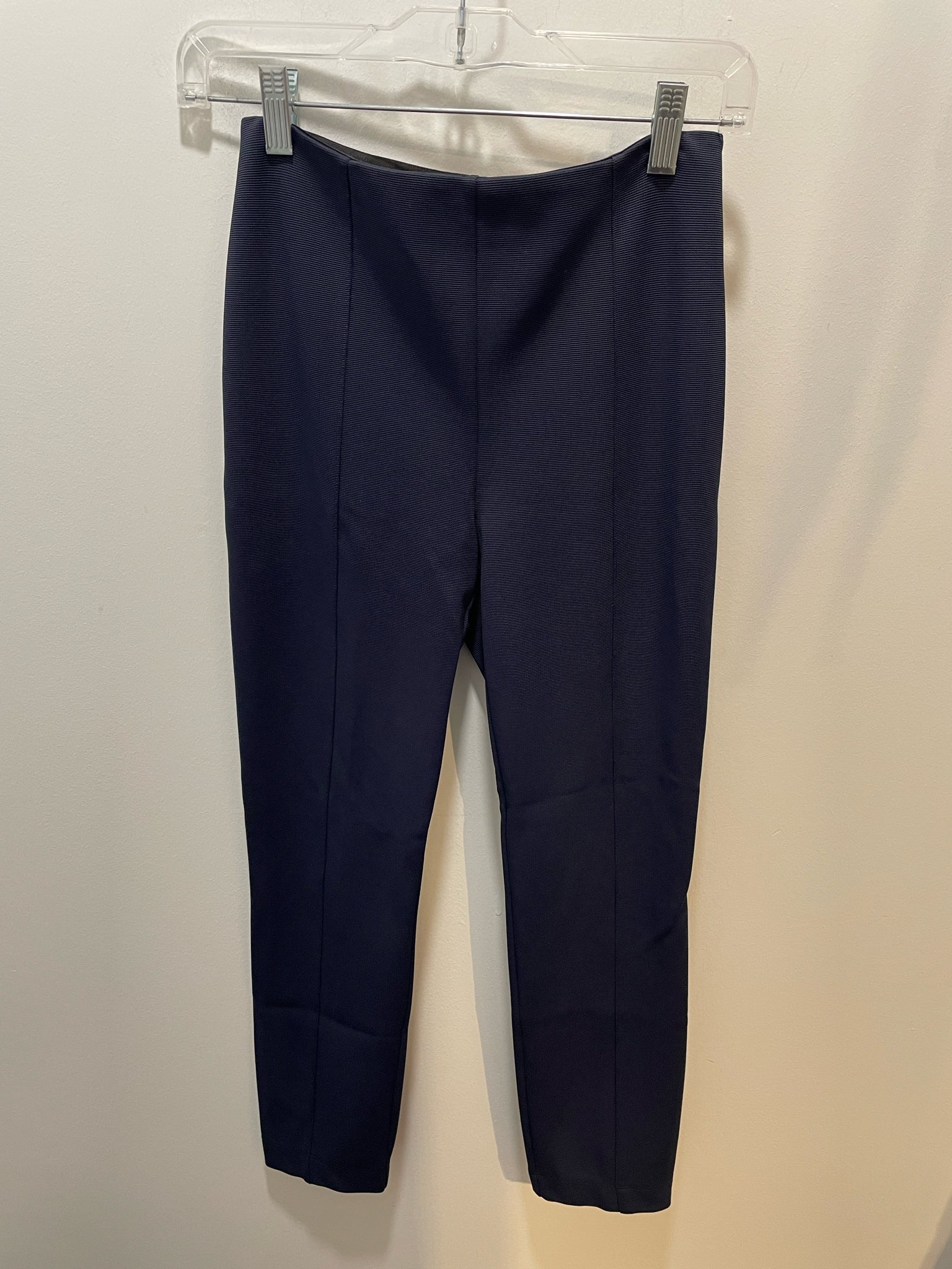 The Row Navy Viscose blend stretch fitted ankle Pant, Size S