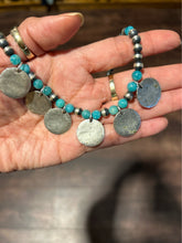Load image into Gallery viewer, Lawrence Baca blue &amp; silver 925 Amazonite Necklace, Collectible!
