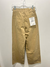 Load image into Gallery viewer, Moussy Tan Cotton assymetrical hem Wide Leg NWT Pant, Size 2=Medium
