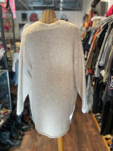 Forte Forte Oatmeal alpaca blend cardigan, Size XL