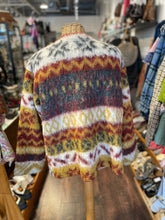 Load image into Gallery viewer, Engineered Garments Red and orange Poly Blend button longsleeve Sweater, Size XS
