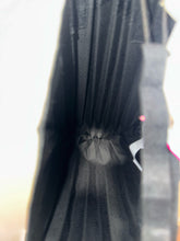 Load image into Gallery viewer, Issey Miyake Black Poly Accordian Size Medium shoulder Purse, NWT
