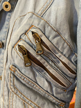 Load image into Gallery viewer, Dolce &amp; Gabbana Light Wash Cotton Blend Zipper Accents Denim Jacket, Size 40
