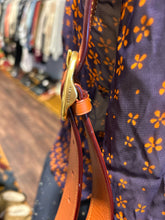 Load image into Gallery viewer, Coach Brown Leather Monogram crossbody strap Purse W/duster
