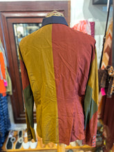 Load image into Gallery viewer, Marithe F. Girbaud mustard, brick, olive, navy cupro &amp; rayon color block Top
