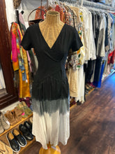 Load image into Gallery viewer, Luna Luz Black &amp; White Cotton Blend Gradient Dress, Size XS
