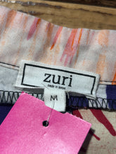 Load image into Gallery viewer, Zuri purple, grey multi coton &amp; poly Patchwork Button up Sleeveless Top, Size M
