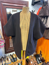 Load image into Gallery viewer, Erica Tanov Dark Brown Blend Short sleeve pocket Jacket

