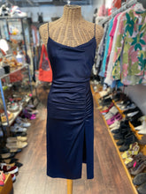 Load image into Gallery viewer, Alice &amp; Olivia Navy Blend side slit Dress, Size 2
