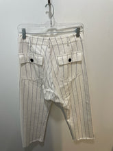 Load image into Gallery viewer, The GREAT offwhite&amp;blue Cotton Pinstripe Hem detail Pant, Size 26
