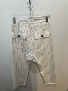 The GREAT offwhite&blue Cotton Pinstripe Hem detail Pant, Size 26