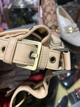 Load image into Gallery viewer, Burberry Tan Leather Nova check Size Small bucket Purse
