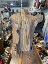 Load image into Gallery viewer, Swan Riedweg Brown Leather Distressed Vest, Size O/S
