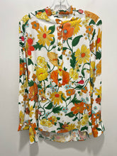 Load image into Gallery viewer, Stella McCartney yellow/orange Viscose blend Floral blouse Top, Size 42
