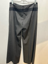 Load image into Gallery viewer, BCBGMAXAZRIA Grey Wool Blend Pinstripe back zip Pant, Size 8
