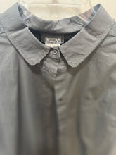 Load image into Gallery viewer, KristenseN du Nord Grey Cotton Blend pocket Button up long sleeve Top, Size 1=Small
