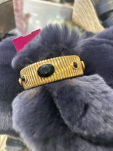 Load image into Gallery viewer, Gas Bijoux Gently Worn gold &amp; black Gold Plated Bracelet
