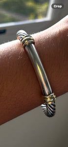 David Yurman two toned 925 & 14k Bracelet W/Clasp