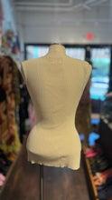 Load image into Gallery viewer, dissh Ivory Viscose &amp; Nylon Ribbed Sleeveless side slit Top
