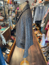 Load image into Gallery viewer, Masahiro Miyazaki brown &amp; grey fuzzy accent Blazer, Size 38
