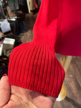Load image into Gallery viewer, SANDRO Tomato Red Viscose blend Ribbed cardigan Sweater, Size 4=XL
