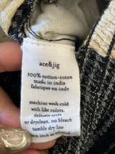 Load image into Gallery viewer, Ace &amp; Jig white, beige, black striped squares Maxi w/ pockets Dress
