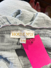 Load image into Gallery viewer, House No. 23 seafoam &amp; lavender Cotton Crinkle Halter midi Dress
