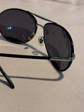 Load image into Gallery viewer, GUCCI black &amp; silver Sunglasses

