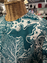 Load image into Gallery viewer, La Double J&#39;s seafoam Blend Floral Short sleeve maxi Dress, Size M
