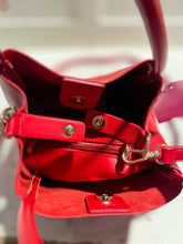 Load image into Gallery viewer, Remi &amp; Reid Red VEGAN Size Mini multi strap option Purse

