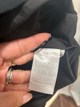 Load image into Gallery viewer, CHLOE Black Cotton buckle detail Knee Skirt
