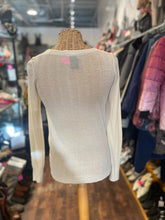 Load image into Gallery viewer, ISABEL MARANT Beige Cashmere front cut out sheer Top, Size S/M
