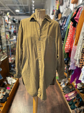 Load image into Gallery viewer, CP Shades Tan mini cord long cut Button Up Top
