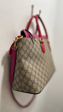 Load image into Gallery viewer, GUCCI tan,red&amp;pink Monogram Detachable strap Purse
