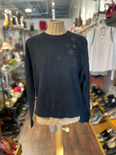 Load image into Gallery viewer, zadig &amp; voltaire Black Wool &amp; cashmere Stars Sweater, Size M
