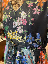 Load image into Gallery viewer, Johnny Was multi Silk Floral Tie Waist Dress, Size S
