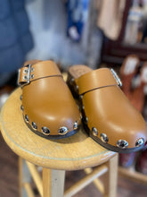 Load image into Gallery viewer, Ganni almond Leather W/Studs clog, AS IS-inserts,Size 38
