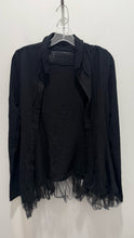 Load image into Gallery viewer, Black Cotton Blend tulle Jacket
