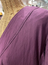 Load image into Gallery viewer, Gasa Burgandy Cotton &amp; Silk Shirt Maxi Dress, Size M/L
