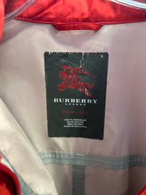 Load image into Gallery viewer, Burberry Red Poly waterproof Zip Up cinched detail Jacket, Gently Worn, Size L
