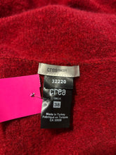 Load image into Gallery viewer, Crea Concept Red alpaca blend Cropped Open front Sweater, Size 38
