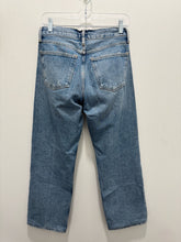 Load image into Gallery viewer, Agolde faded blue Denim button fly Low Rise Jeans

