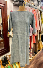 Load image into Gallery viewer, Carol Lee Shanks Blue Heathered Boxy Dress
