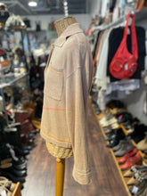 Load image into Gallery viewer, wispr Tan Cotton knit stitching Button Up Sweater, Size S
