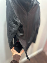 Load image into Gallery viewer, Y-3 Black Leather high collar Zip front Jacket, Size M
