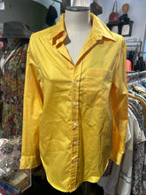 Load image into Gallery viewer, zadig &amp; voltaire Yellow Cotton Button up NWT Top, Current! Size S
